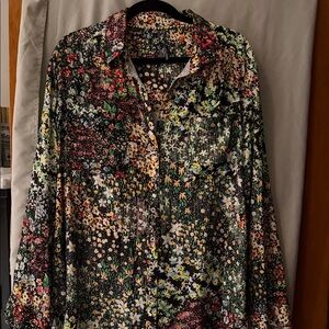Anthropologie Multicolor Floral woman’s  Shirt